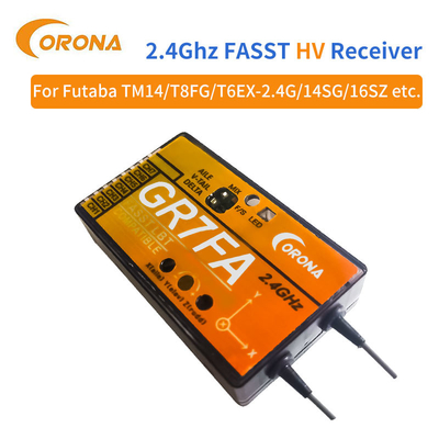 Radio Futaba 2.4 Ghz Fasst Receiver Gyro Function Rc Motorcycle Drone Corona GR7FA