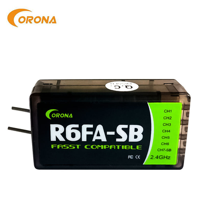 6ch Futaba 2.4 Ghz Fasst Receiver Transmitter For Radio Rc Car Corona R6FA-SB
