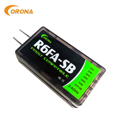 6ch Futaba 2.4 Ghz Fasst Receiver Transmitter For Radio Rc Car Corona R6FA-SB