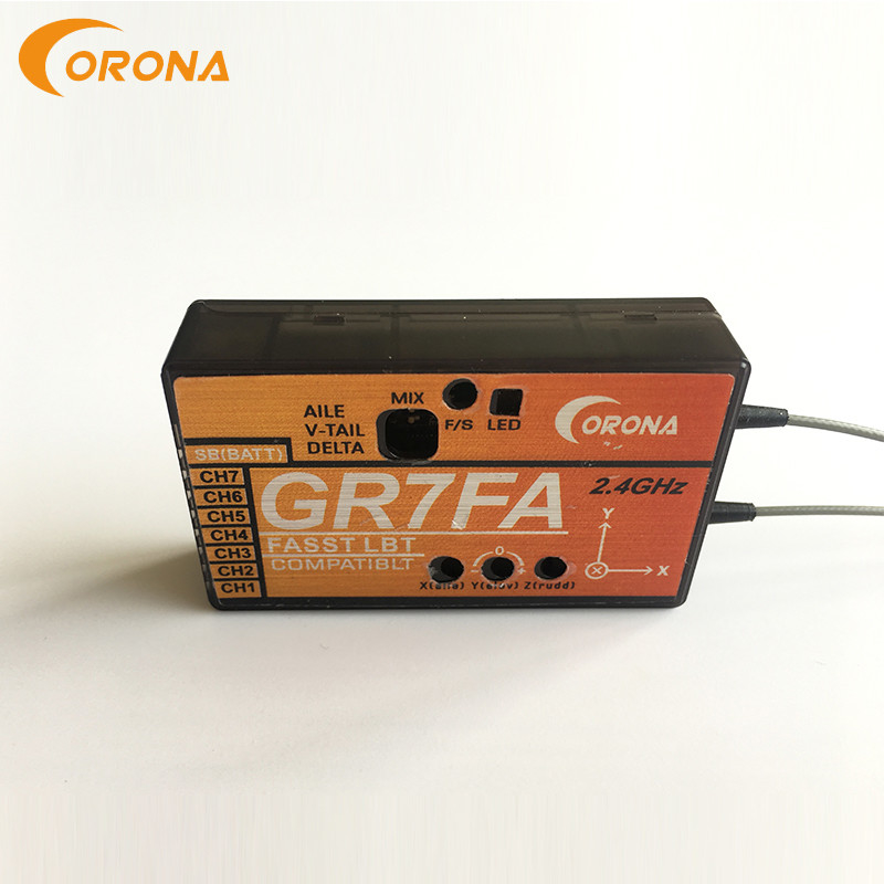 7ch Futaba 2.4 Ghz Fasst Receiver Rc Car Transmitter And Receiver Corona GR7FA
